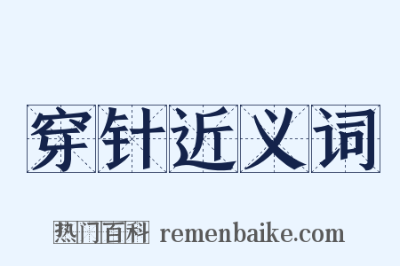穿针近义词是什么意思的图片